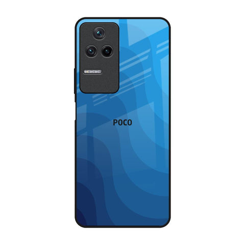 Blue Wave Abstract Glossy Case for Poco F4 5G