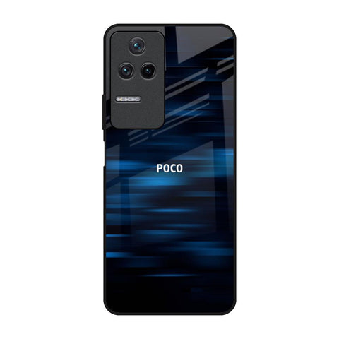 Blue Rough Abstract Glossy Case for Poco F4 5G