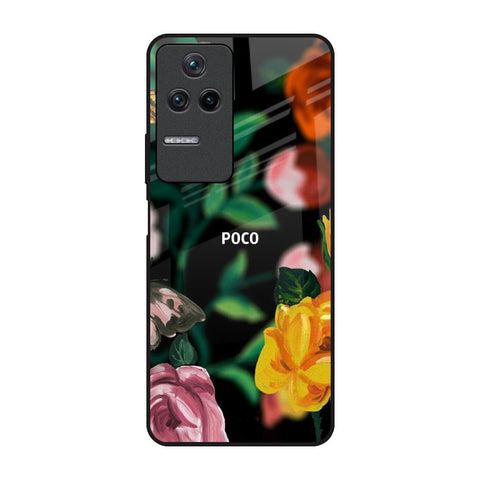 Flowers & Butterfly Glossy Case for Poco F4 5G