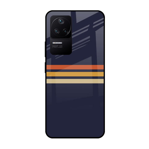 Tricolor Stripes Glossy Case For Poco F4 5G