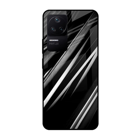 Black & Grey Gradient Glossy Case For Poco F4 5G