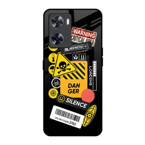 Danger Signs Glossy Case for Oppo A57 4G