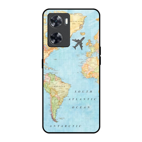 Travel Map Glossy Case for Oppo A57 4G