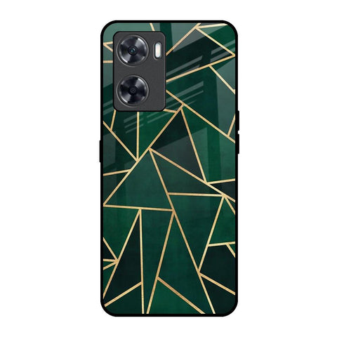 Abstract Green Glossy Case For Oppo A57 4G
