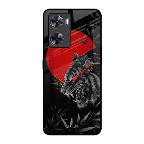 Red Moon Tiger Glossy Case for Oppo A57 4G