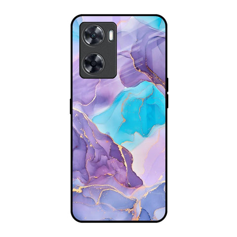 Alcohol ink Marble Glossy Case for Oppo A57 4G