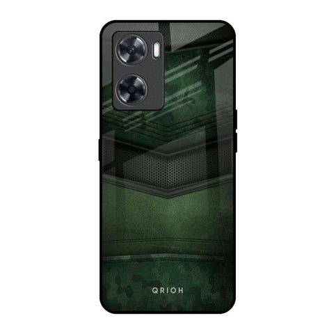 Green Leather Glossy Case for Oppo A57 4G