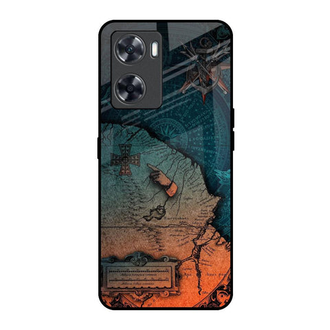 Geographical Map Glossy Case for Oppo A57 4G