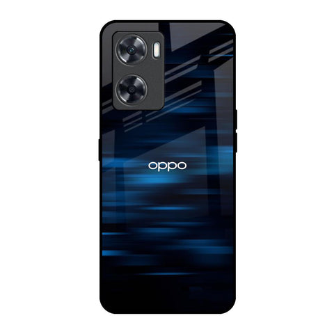 Blue Rough Abstract Glossy Case for Oppo A57 4G