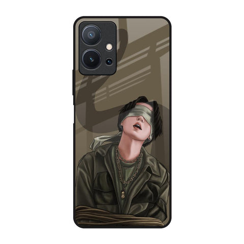 Blind Fold Glossy Case for Vivo T1 5G