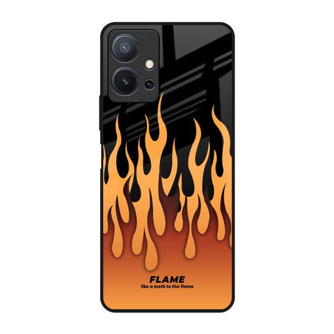 Fire Flame Glossy Case for Vivo T1 5G