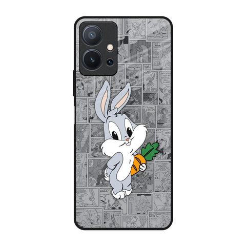 Cute Baby Bunny Glossy Case for Vivo T1 5G