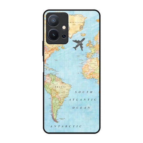Travel Map Glossy Case for Vivo T1 5G