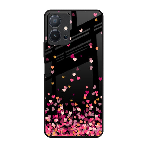 Heart Rain Fall Glossy Case For Vivo T1 5G