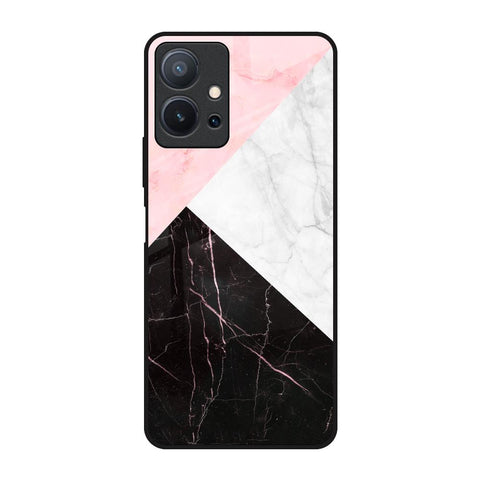 Marble Collage Art Glossy Case For Vivo T1 5G