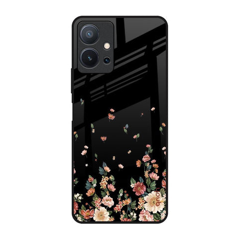 Floating Floral Print Glossy Case for Vivo T1 5G