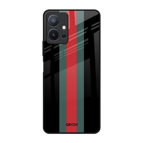 Vertical Stripes Glossy Case for Vivo T1 5G