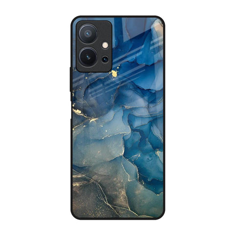 Blue Cool Marble Glossy Case for Vivo T1 5G