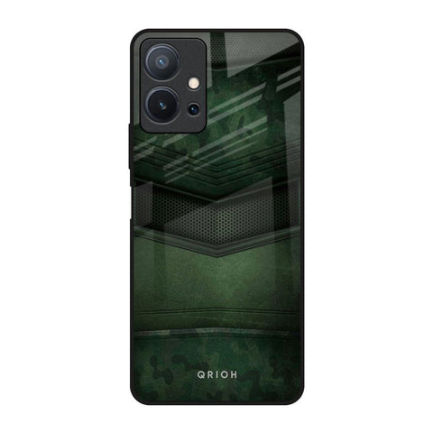 Green Leather Glossy Case for Vivo T1 5G