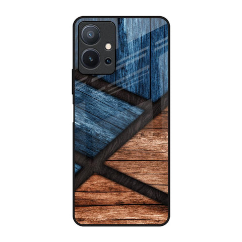 Wooden Tiles Glossy Case for Vivo T1 5G