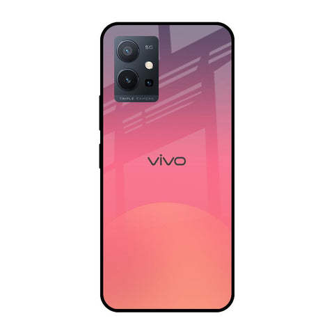 Sunset Orange Glossy Case for Vivo T1 5G