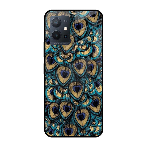 Peacock Feathers Glossy case for Vivo T1 5G