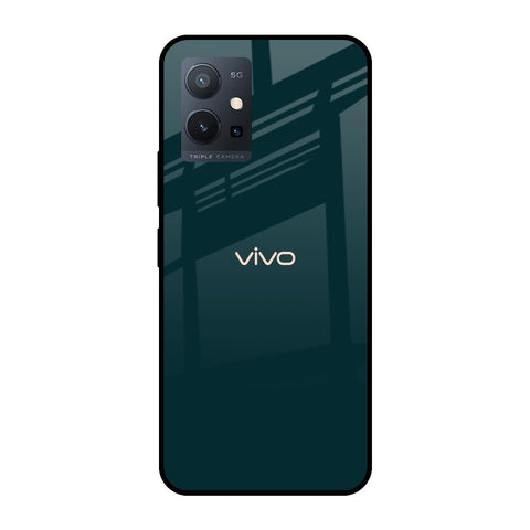 Hunter Green Glossy Case For Vivo T1 5G