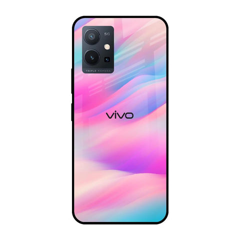 Colorful Waves Glossy case for Vivo T1 5G