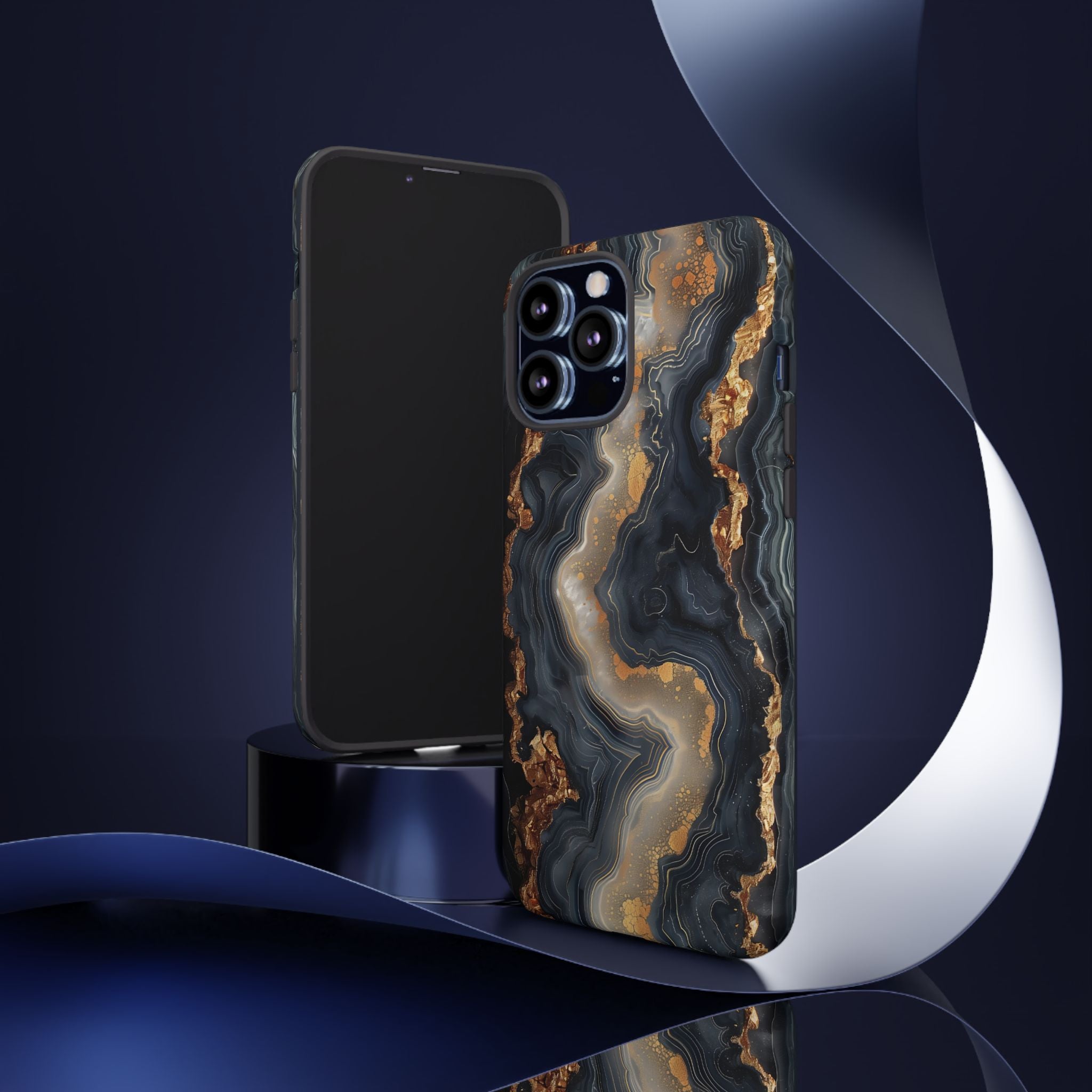 Midnight Agate Premium Tough Shining Phone Case (Double Layer) Available For All iPhone Models