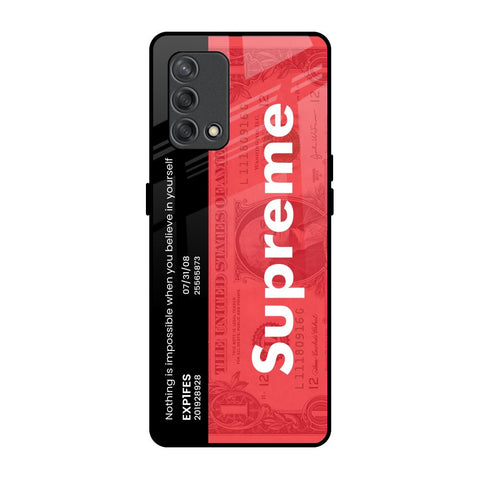 Supreme Ticket Glossy Case for Oppo F19s