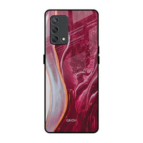 Crimson Ruby Glossy Case for Oppo F19s