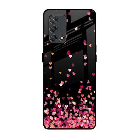 Heart Rain Fall Glossy Case For Oppo F19s