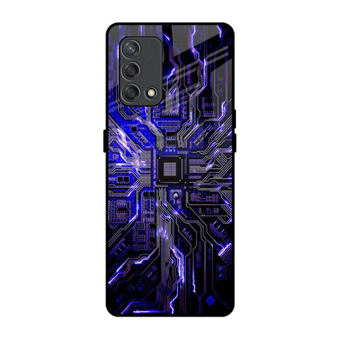 Techno Color Pattern Glossy Case For Oppo F19s