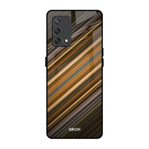 Diagonal Slash Pattern Glossy Case for Oppo F19s