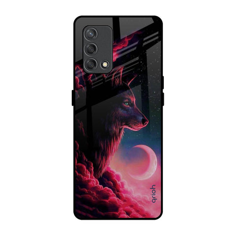 Moon Wolf Glossy Case for Oppo F19s