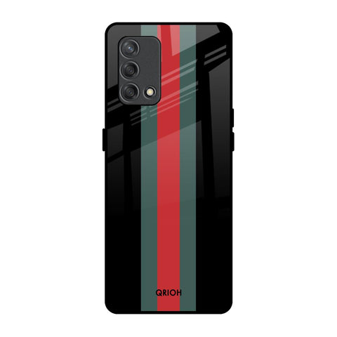 Vertical Stripes Glossy Case for Oppo F19s