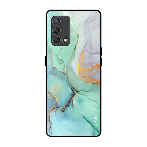 Green Marble Glossy Case for Oppo F19s
