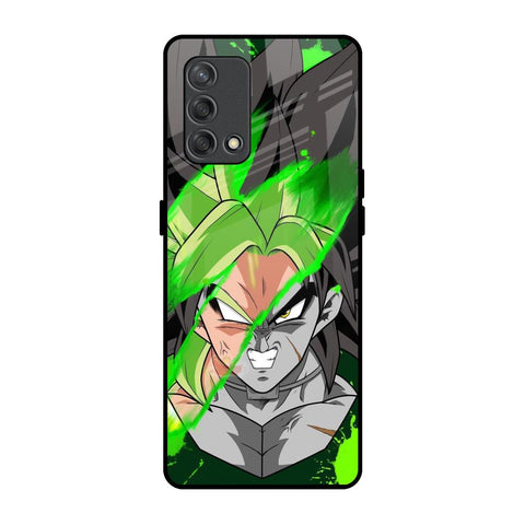 Anime Green Splash Glossy Case for Oppo F19s
