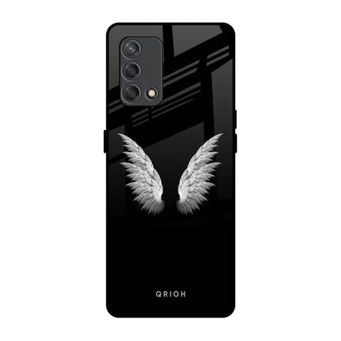 White Angel Wings Glossy Case for Oppo F19s
