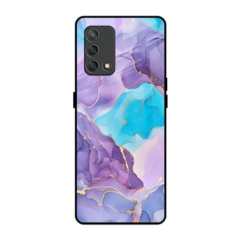 Alcohol ink Marble Glossy Case for Oppo F19s