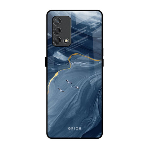 Deep Ocean Marble Glossy Case for Oppo F19s