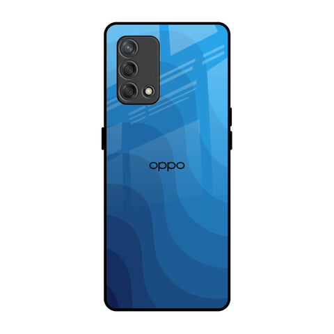Blue Wave Abstract Glossy Case for Oppo F19s