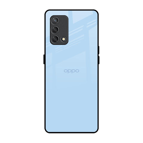 Pastel Sky Blue Glossy Case for Oppo F19s