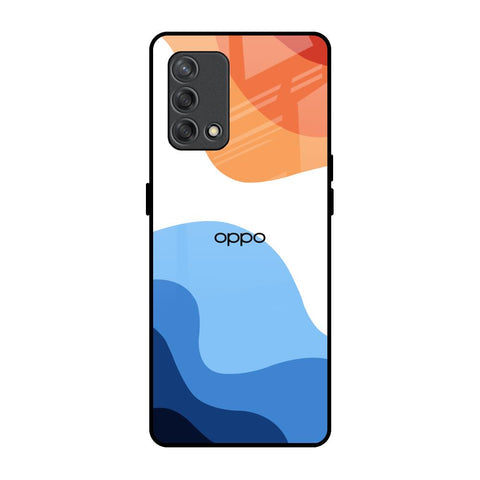 Wavy Color Pattern Glossy Case for Oppo F19s