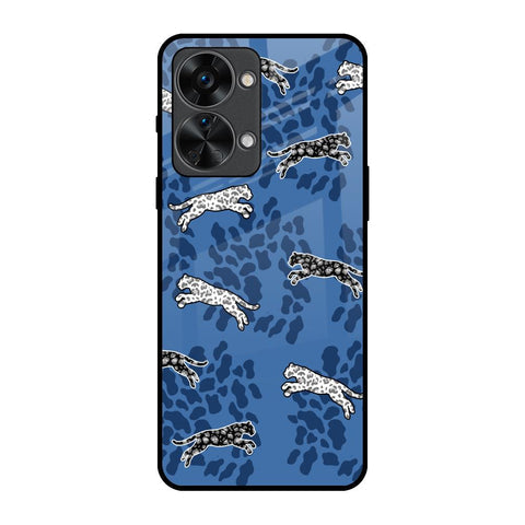 Blue Cheetah Glossy Case for OnePlus Nord 2T 5G