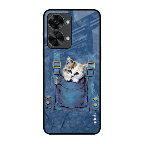 Kitty In Pocket Glossy Case For OnePlus Nord 2T 5G
