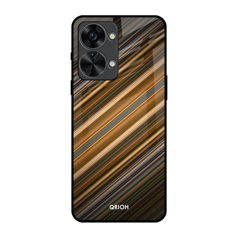 Diagonal Slash Pattern Glossy Case for OnePlus Nord 2T 5G