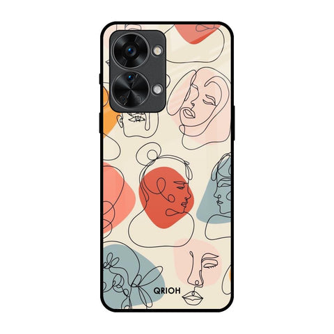 Abstract Faces Glossy Case for OnePlus Nord 2T 5G