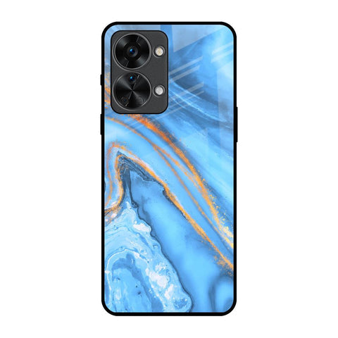 Vibrant Blue Marble Glossy Case for OnePlus Nord 2T 5G