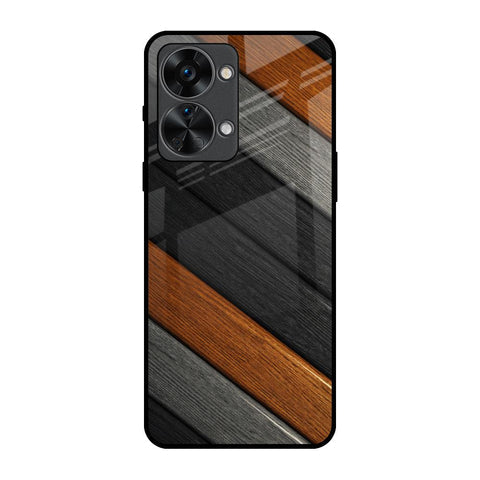 Tri Color Wood Glossy Case for OnePlus Nord 2T 5G